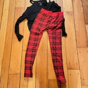 Buffalo plaid leggings